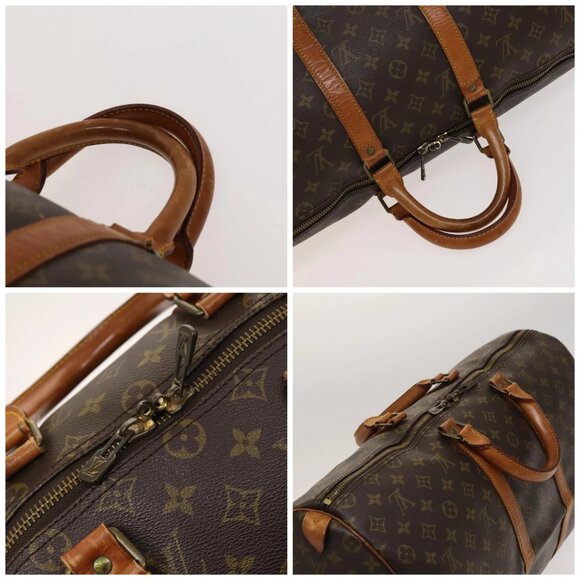 LOUIS VUITTON Monogram Keepall 55 Boston Bag M41424 LV Auth KD301 - Picture 16 of 16